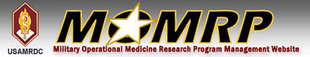 Welcome to the Military Operational Medicine Research Program Management Website